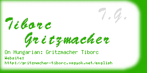 tiborc gritzmacher business card